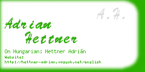 adrian hettner business card